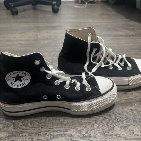 Converse Classic Black Platform Sneakers - Picture 2 of 2